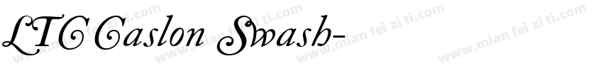 LTC Caslon Swash字体转换